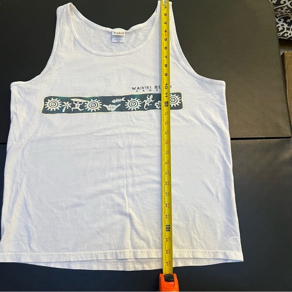 Vintage 90s Sundog Waikiki Beach Tank Top Men’s L Hawaiian Surf Y2K Style - Picture 4 of 7